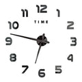 3D Wall Clock DIY Big Wall Clocks Modern Living Room Acrylic Mirror Stickers Self-Adhesive Quartz Watch Silent Home Decoration