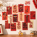 15pcs/set Chinese Style Blessing Words Wall Stickers DIY Good Luck Wall Window Decal Background Wall Stickers Best Wishes