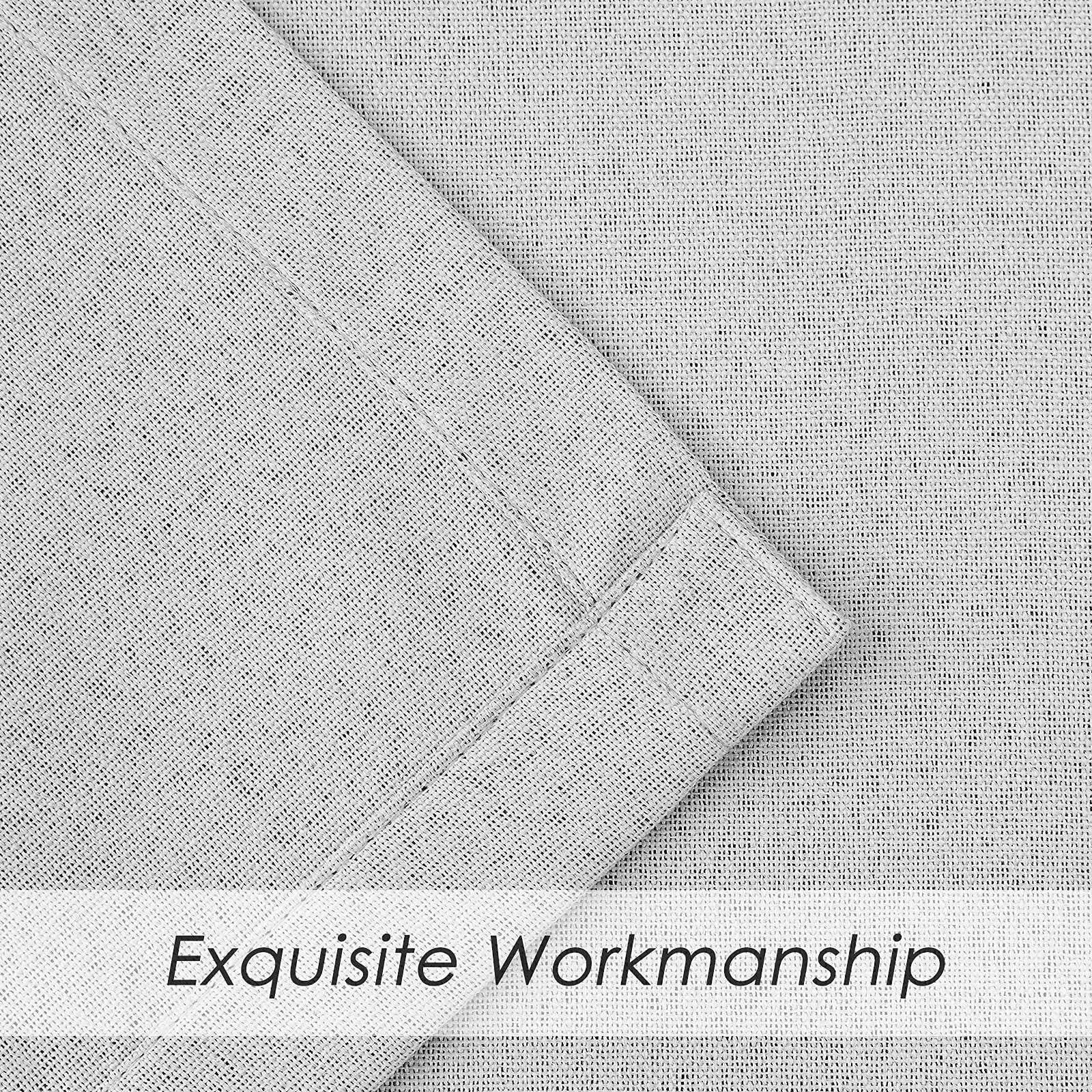 350cm Height Custom Made 100% Blackout Curtains Extra Long Faux Linen High Ceiling Window Living Room Bedroom Curtains