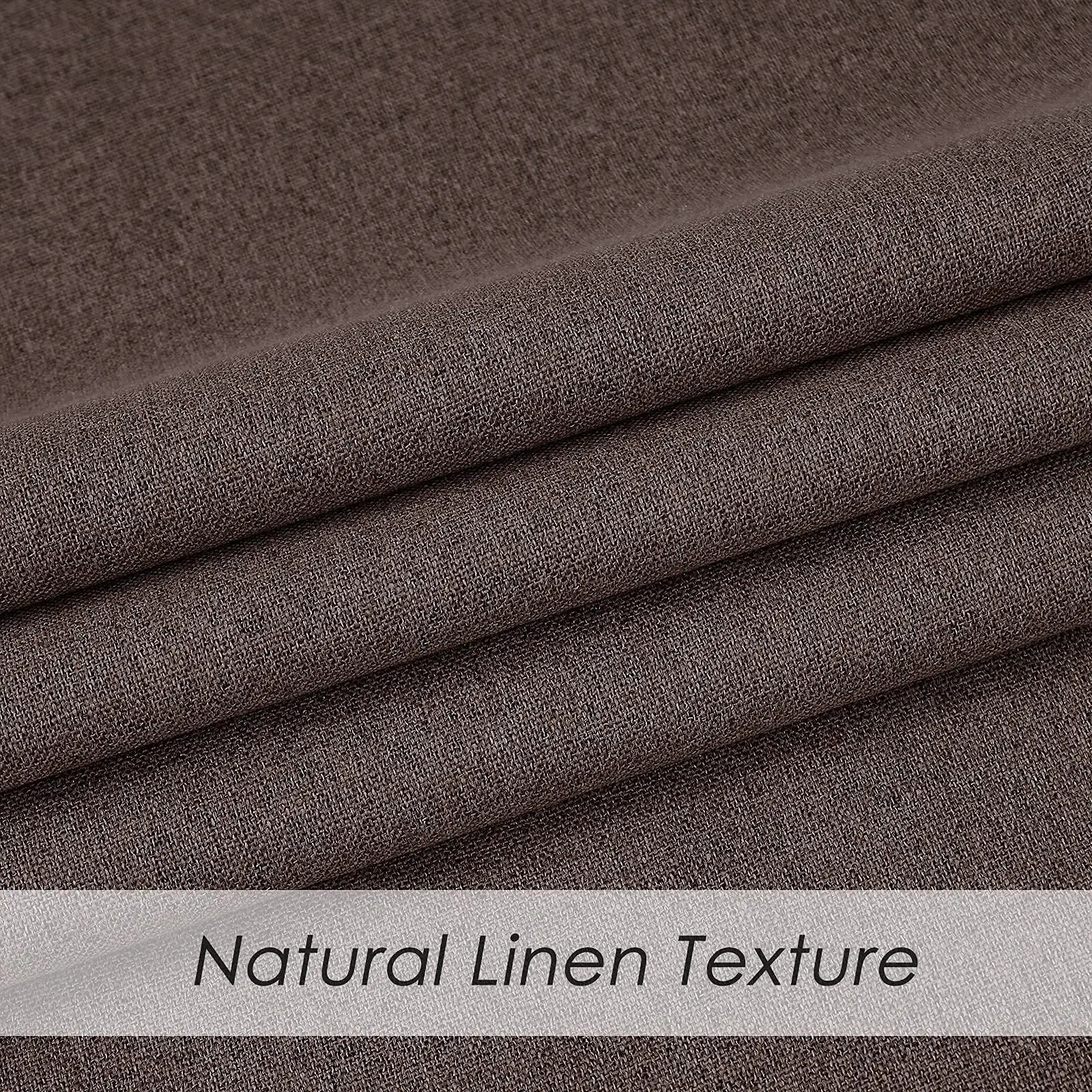 350cm Height Custom Made 100% Blackout Curtains Extra Long Faux Linen High Ceiling Window Living Room Bedroom Curtains