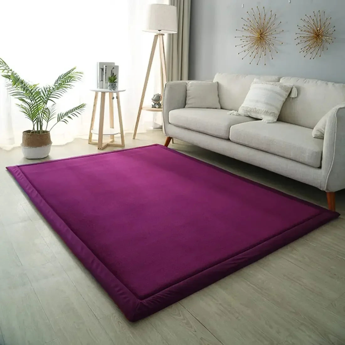 3CM Thick Baby Play Mat Padded Foam Crawling Rug for Kids Playroom Nursery Living Room Soft Floor Mat Baby Activity Rug