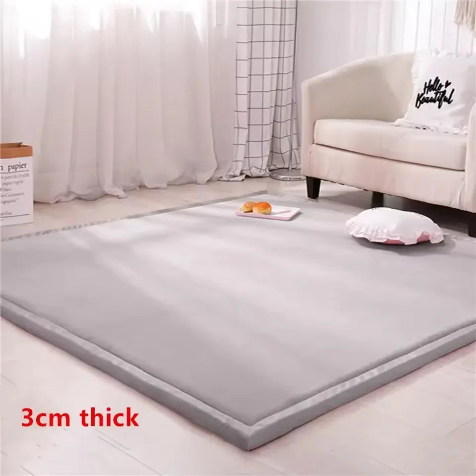 3CM Thick Baby Play Mat Padded Foam Crawling Rug for Kids Playroom Nursery Living Room Soft Floor Mat Baby Activity Rug