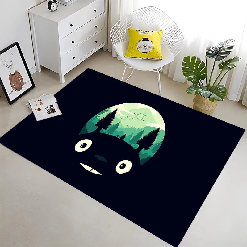 Animal T-Totoro Cartoon Door Mat Entrance Non-slip Washable Kitchen Carpet Living Room Hallway Rug Bathroom Door Mat Home Decor